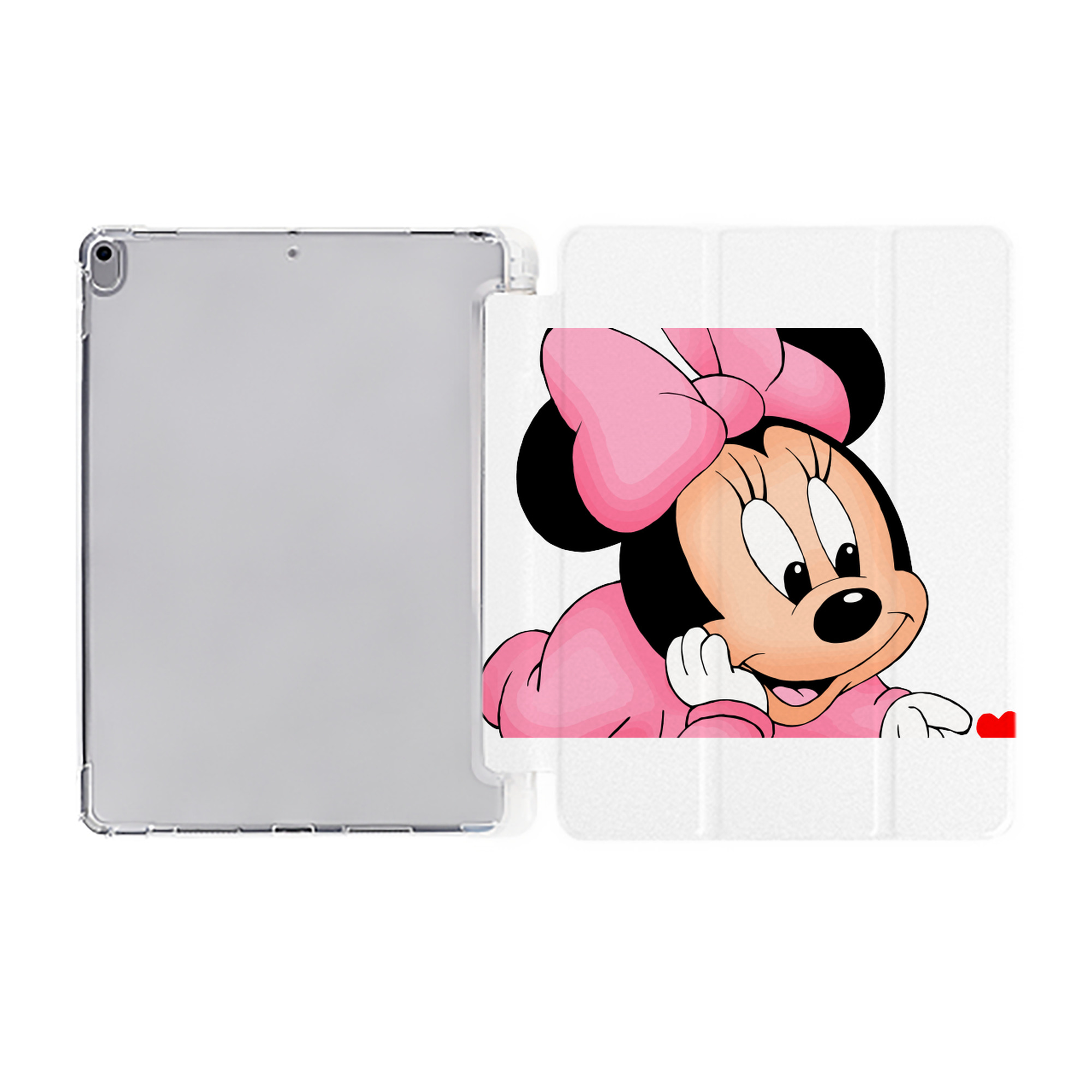 ミッキーマウス Mickey Mouse IPad ケース ペン収納付き 三つ折りスタンド PUレザー×シリコン 対応機種9.5/10.5/10.9インチ
